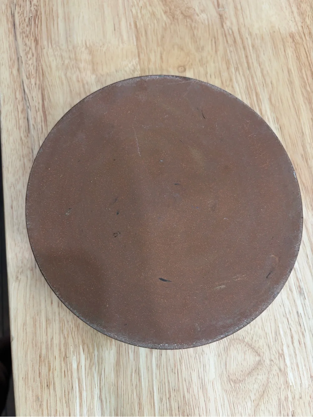 Hand-Thrown Pottery Dog Dish – Earthy Brown Ceramic Pet Bowl with Bone Accent